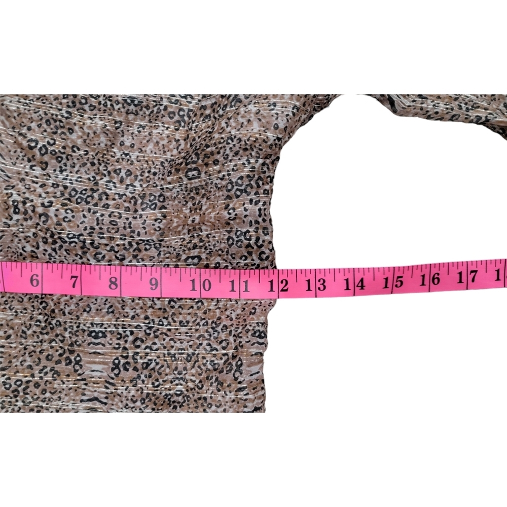 Mini Fashion Nova Sheer Animal Print Cover Up - Picture 6 of 10